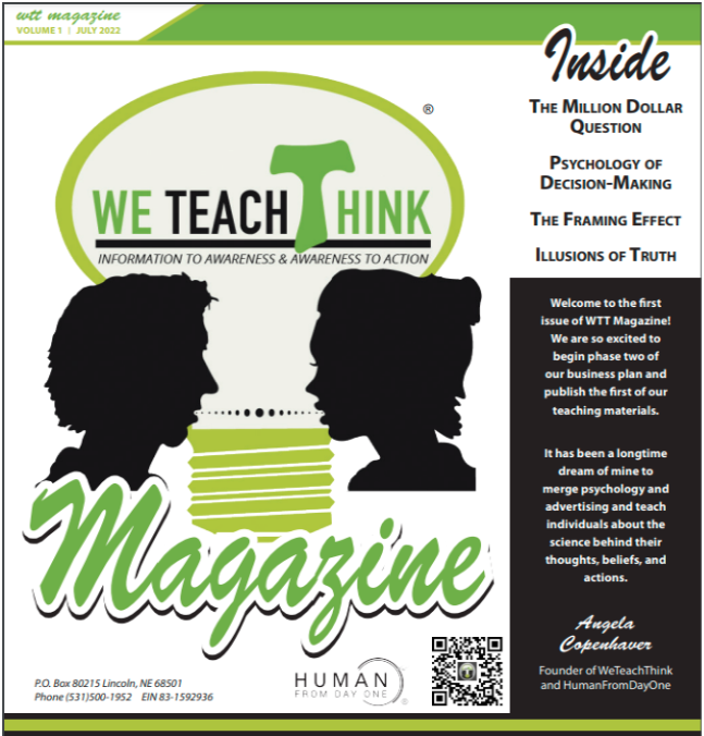 WeTeachThink Magazine Set | Pro-Life Outreach & Communication Guide